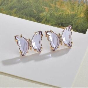 3/$30 💛 Crystal Butterfly Stud Earrings